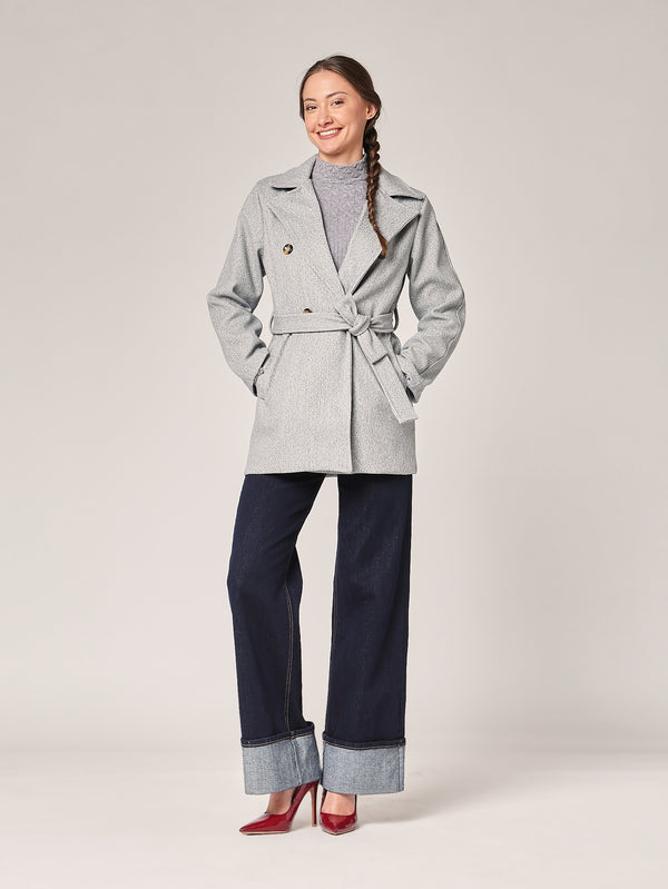 Cappotto con cintura