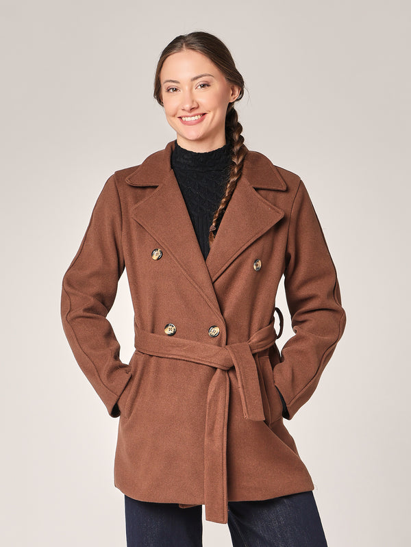 Cappotto con cintura