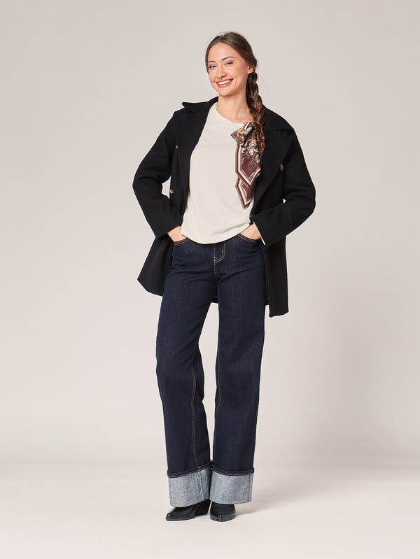 Pullover mit Pashmina-Schleife