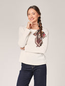 Pullover mit Pashmina-Schleife