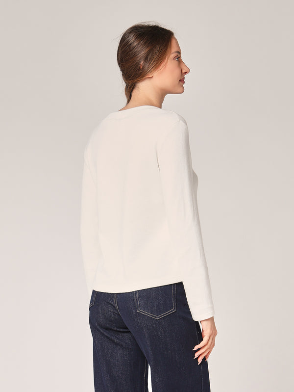 Pullover mit Pashmina-Schleife