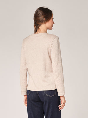 Pullover mit Pashmina-Schleife