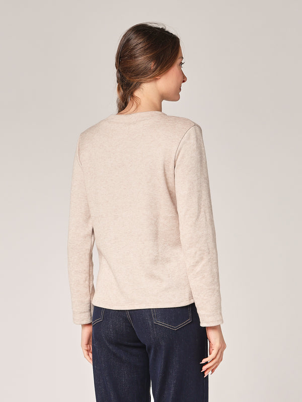 Pullover mit Pashmina-Schleife