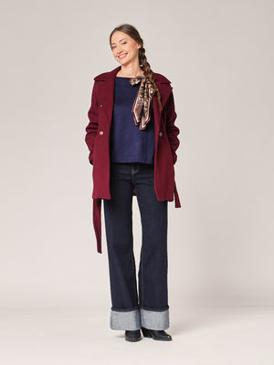 Pullover mit Pashmina-Schleife