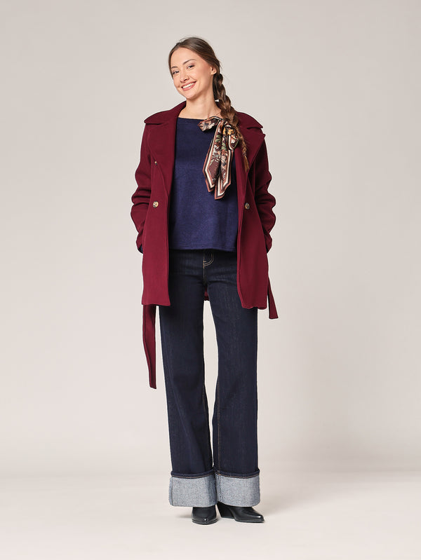 Pullover mit Pashmina-Schleife