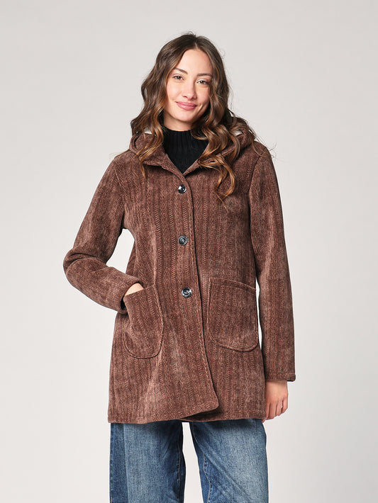 Cappotto con cappuccio