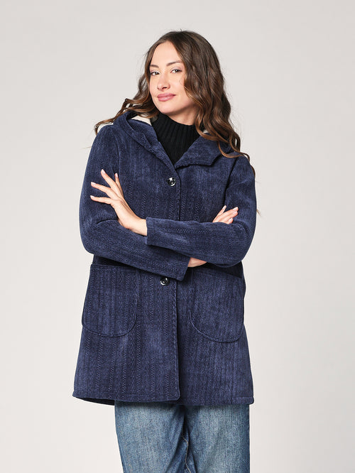 Cappotto con cappuccio