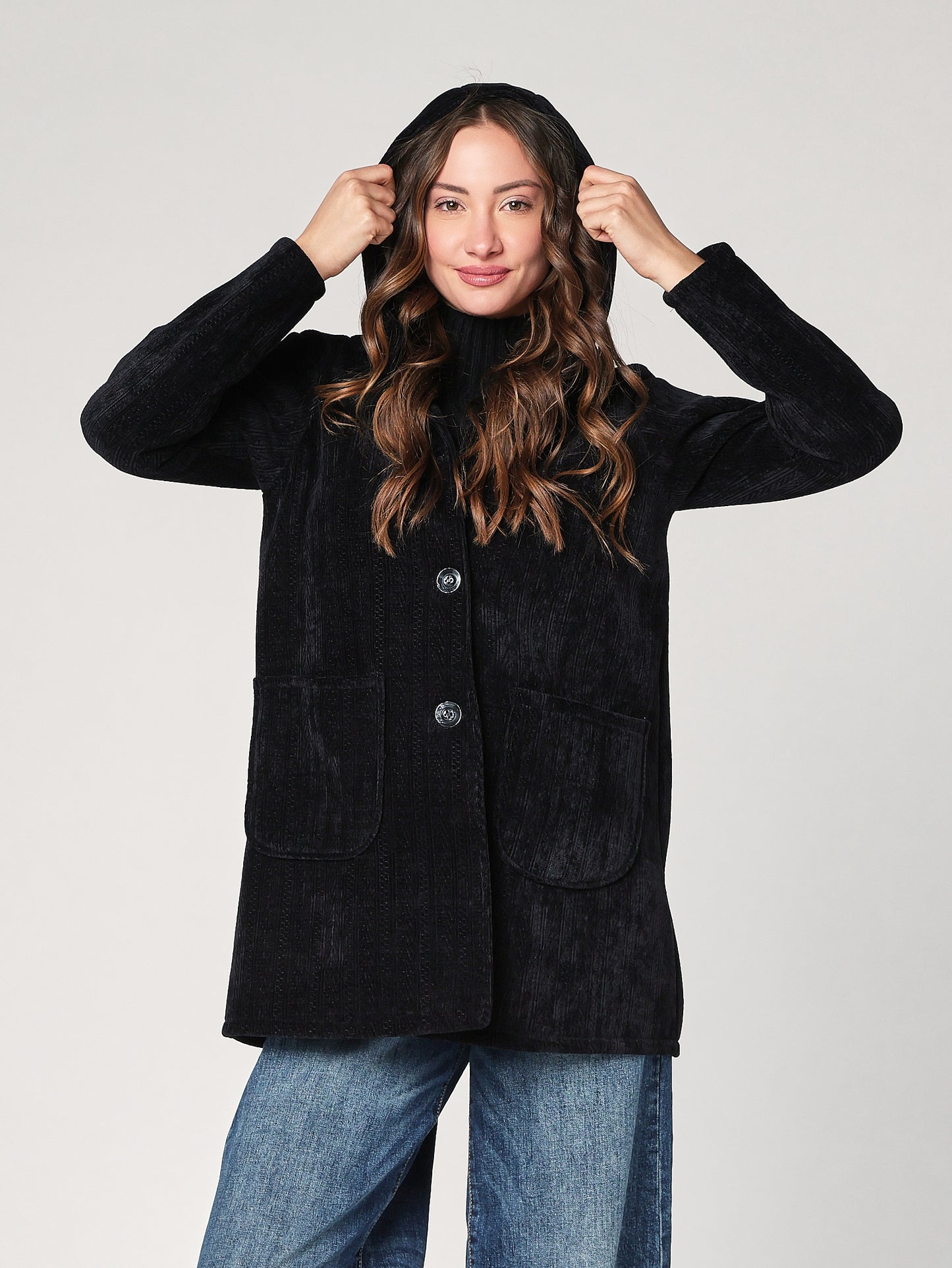 Cappotto con cappuccio