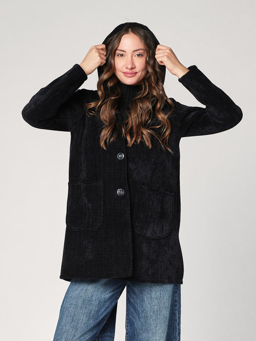 Cappotto con cappuccio