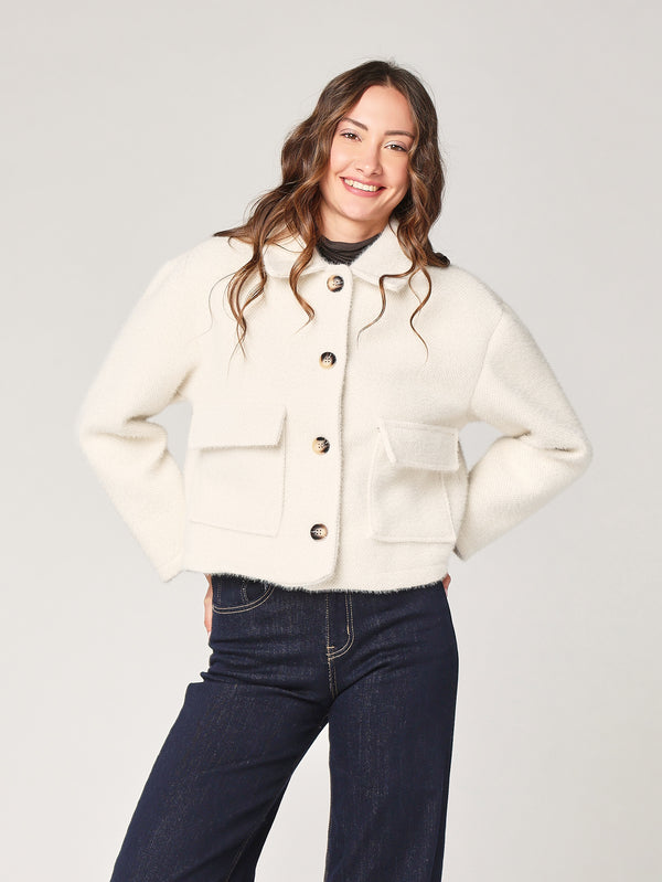 Cappotto corto due tasche