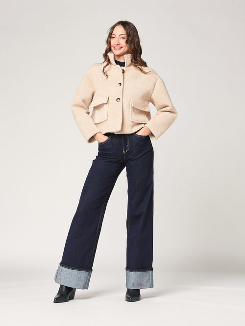 Cappotto corto due tasche