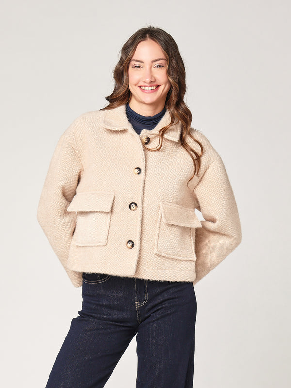 Cappotto corto due tasche