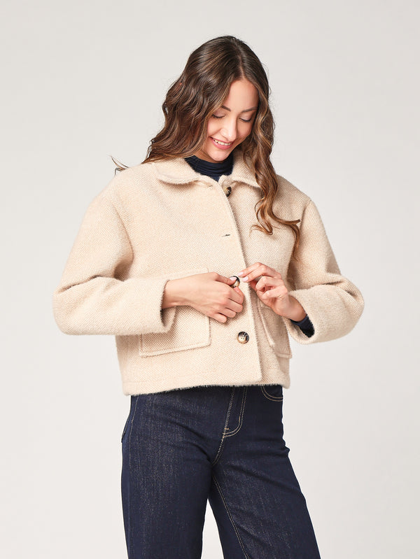 Cappotto corto due tasche