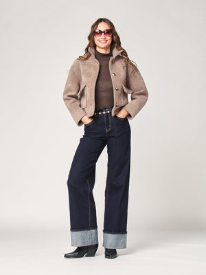 Cappotto corto due tasche