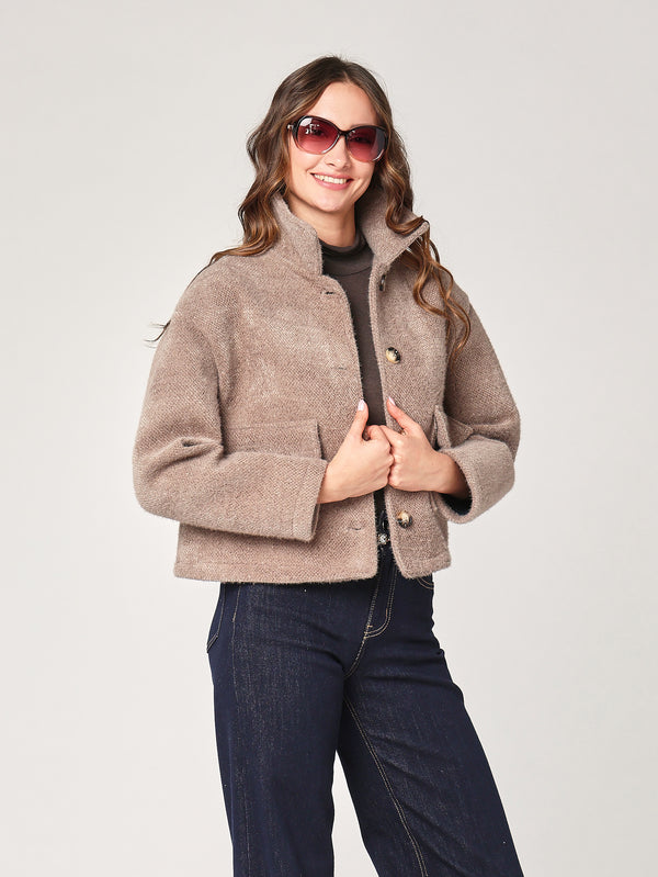 Cappotto corto due tasche