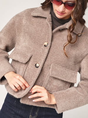 Cappotto corto due tasche