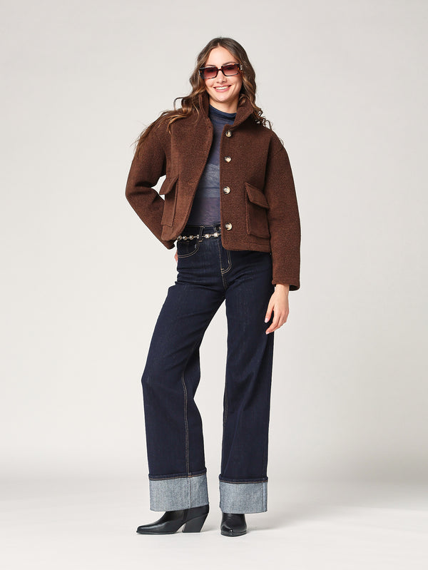 Cappotto corto due tasche