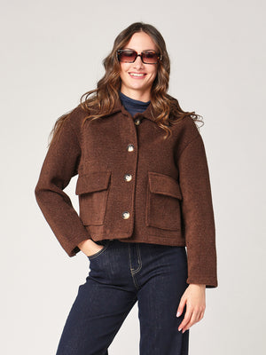 Cappotto corto due tasche