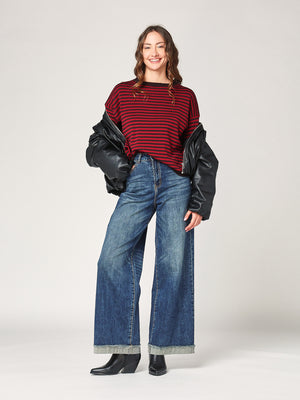 Gestreifter Pullover