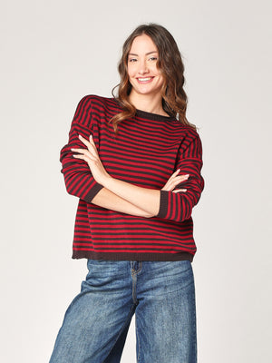 Gestreifter Pullover