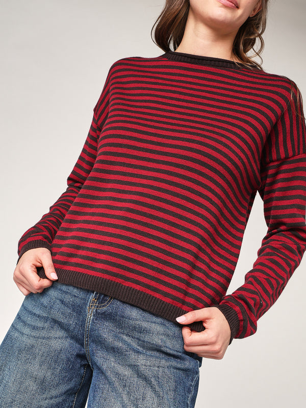 Gestreifter Pullover