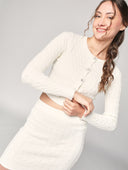 Completo golfino e gonna trecce