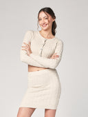 Completo golfino e gonna trecce