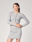 Completo golfino e gonna trecce