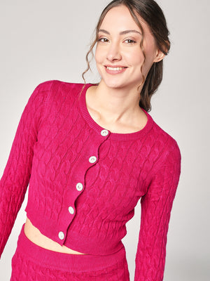 Completo golfino e gonna trecce