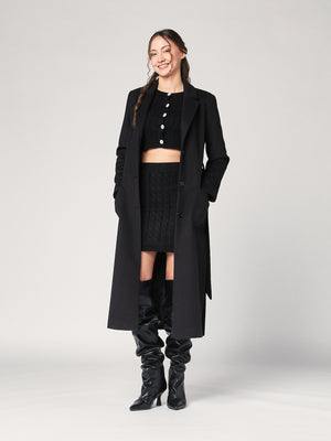 Completo golfino e gonna trecce