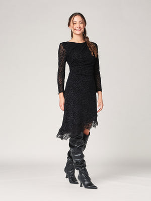 Abito lepoardato con punta