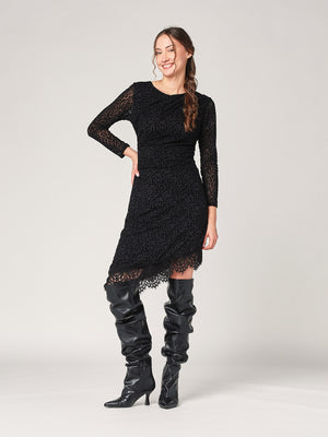 Abito lepoardato con punta