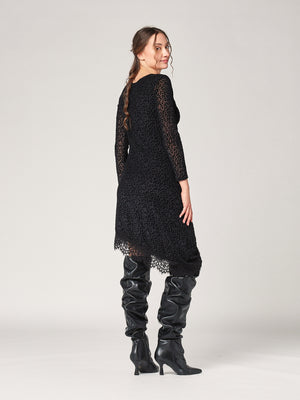 Abito lepoardato con punta