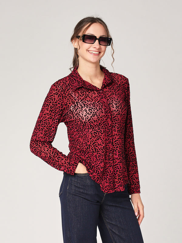 Camicia fantasia animal