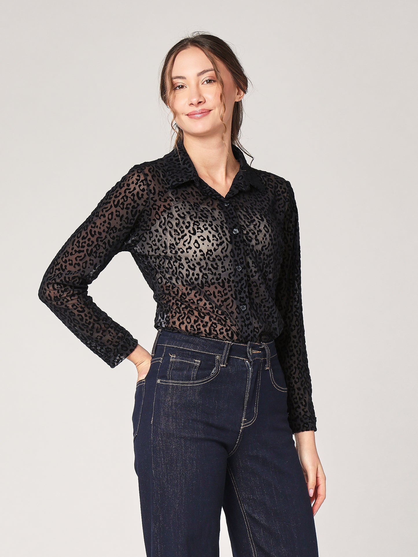 Camicia fantasia animal