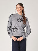 Maglia con ricamo davanti