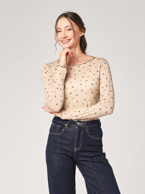 Maglia cashmere cuoricini