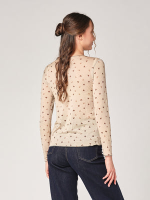 Maglia cashmere cuoricini