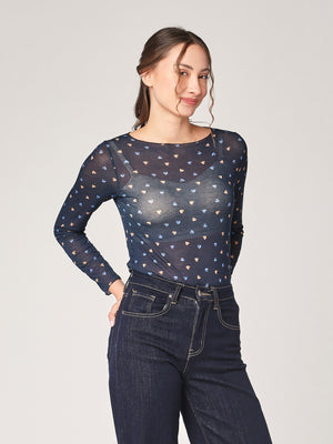 Maglia cashmere cuoricini