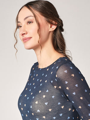 Maglia cashmere cuoricini