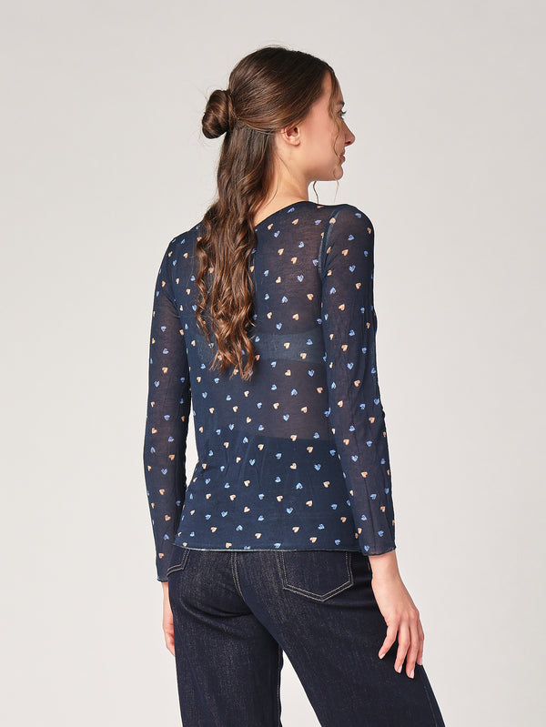 Maglia cashmere cuoricini