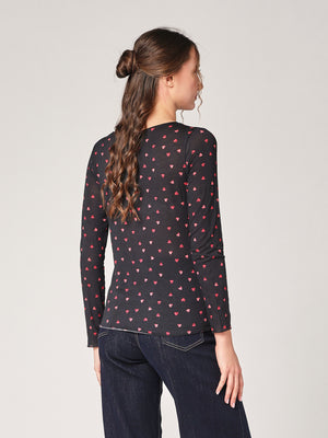 Maglia cashmere cuoricini