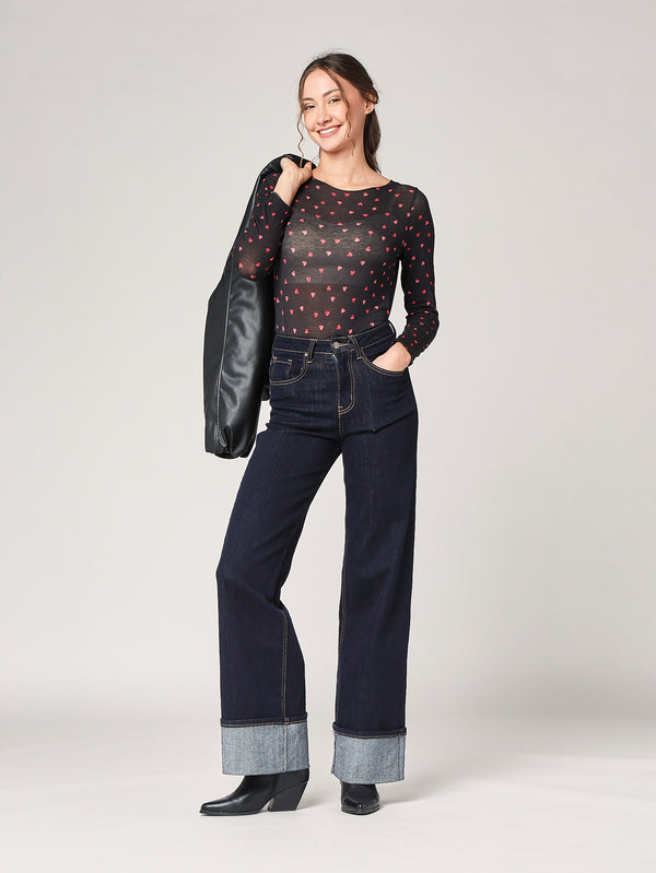 Maglia cashmere cuoricini