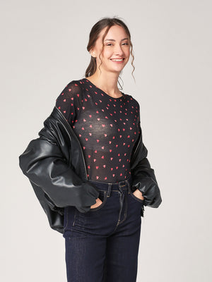 Maglia cashmere cuoricini