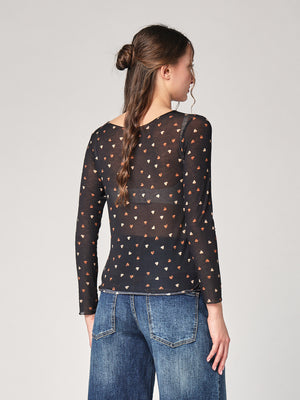 Maglia cashmere cuoricini