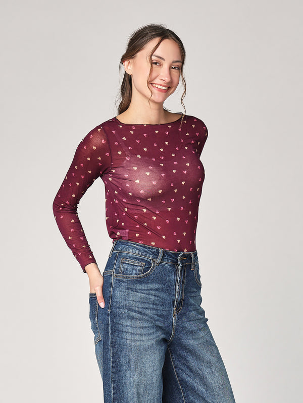 Maglia cashmere cuoricini