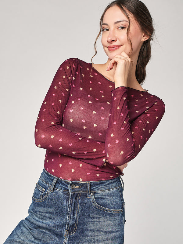 Maglia cashmere cuoricini