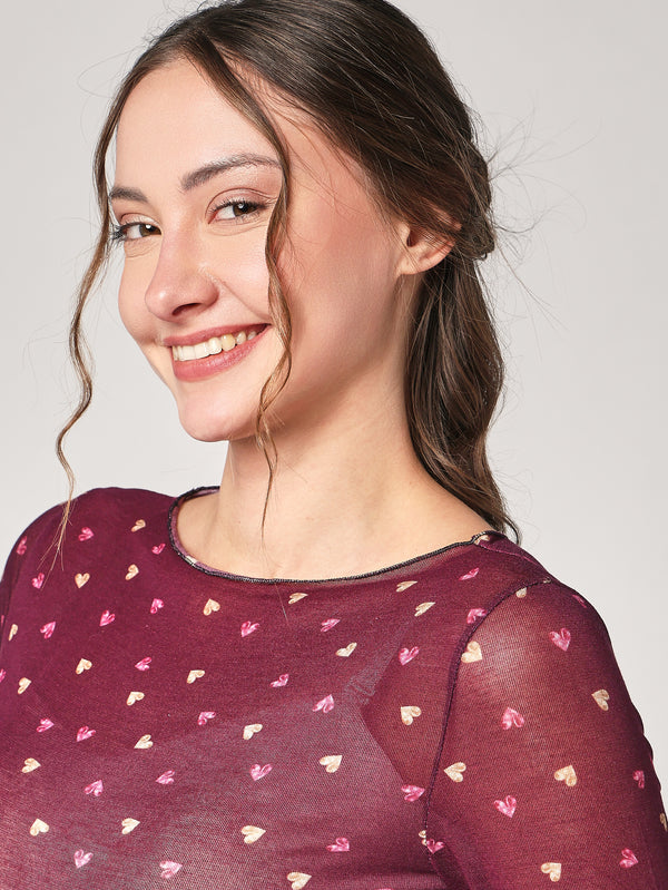 Maglia cashmere cuoricini