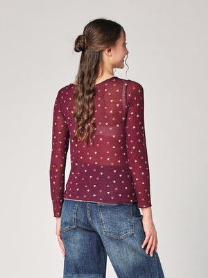 Maglia cashmere cuoricini