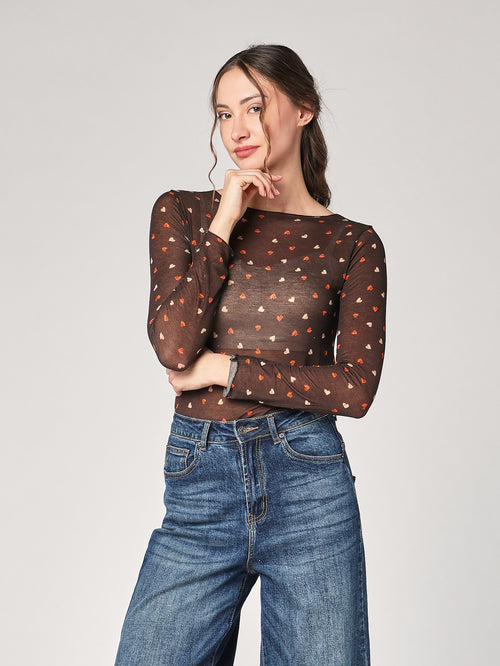 Maglia cashmere cuoricini